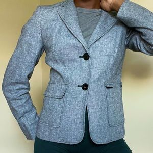 Calvin Klein Tweed Black/ White Profession Blazer Jacket Size 4